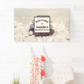 積み上げストーンメディタティックケアン誕生日 横断幕 (インサイチュ)