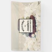 積み上げストーンメディタティックケアン誕生日 横断幕 (縦)