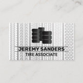 積み上げタイヤのロゴ | タイヤマーク 名刺 (正面)