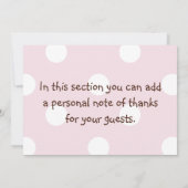 積み上げピンク象のサンキューカード サンキューカード (裏面)