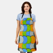 積み上げ円 – シャーリーテイラーによるテクスチャ エプロン (着用した状態)