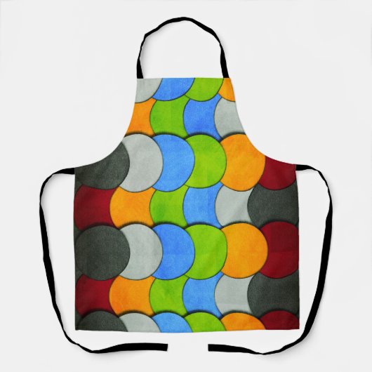 積み上げ円 – シャーリーテイラーによるテクスチャ エプロン (正面)