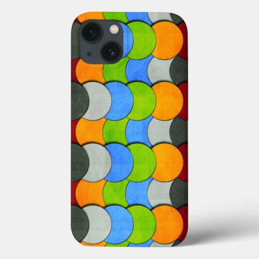 積み上げ円 – シャーリーテイラーによるテクスチャ Case-Mate iPhoneケース (裏面)