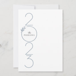 積み上げ年新年カードポートレート シーズンカード