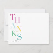 積み上げ感謝していパーソナライズされた ノートカード (正面)