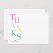 積み上げ感謝していパーソナライズされた ノートカード (正面/裏面)