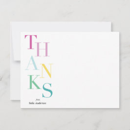 積み上げ感謝していパーソナライズされた ノートカード