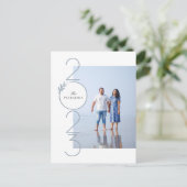 積み上げ日付新しい年はがき(縦) シーズンポストカード (スタンド正面)