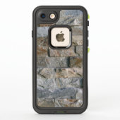 積み上げ灰色の花崗岩の石のスラブ LifeProof iPhoneケース (裏面)