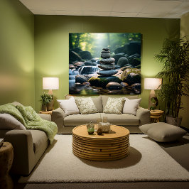 積み上げ石 キャンバスプリント