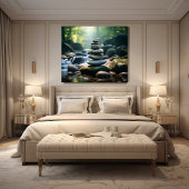 積み上げ石 キャンバスプリント