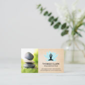 積み上げ石 |ヨガマンダラパターン 名刺 (スタンド正面)