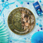 積み上げ薪秋パーソナライズされたパーティー ペーパープレート (パーティー)