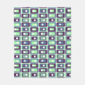 積み上げ長方形 フリースブランケット (正面)