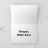 積み木とレンガの誕生日カード カード (内部)