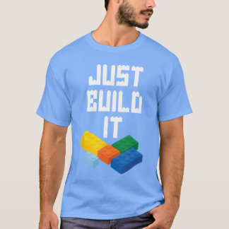 積み木マスターのブリック君 Tシャツ