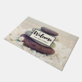 積み石の瞑想的なカイレン　ウェルカム ドアマット (アングル)