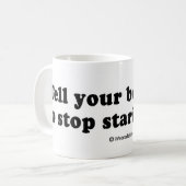 積み込みは並びます- "あなたのボーイフレンドをstarinをストップように言って下さい コーヒーマグカップ (正面左)