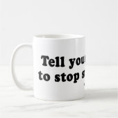 積み込みは並びます- "あなたのボーイフレンドをstarinをストップように言って下さい コーヒーマグカップ (左)