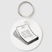 積み重なった紙 キーホルダー (正面)