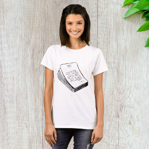 積み重なった紙 Tシャツ