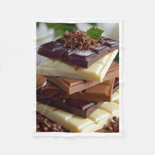 積み重ねたチョコレートバー ブランケット (正面)