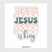 積み重ねられたイエスは王である シール (シート)