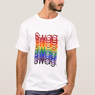 積み重ねられたスワッグ Tシャツ