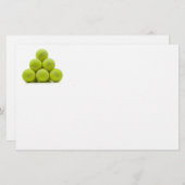 積み重ねられたテニス・ボール 便箋 (正面/裏面)