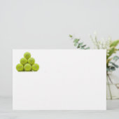 積み重ねられたテニス・ボール 便箋 (スタンド正面)