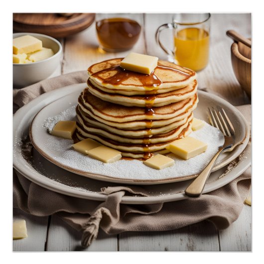 積み重ねられたパンケーキ ポスター (正面)