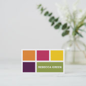 積み重ねられたブロック-スタイルB 名刺 (スタンド正面)