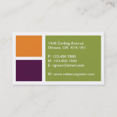 積み重ねられたブロック-スタイルB 名刺 (裏面)