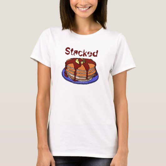 積み重ねられたワイシャツ Tシャツ (正面)