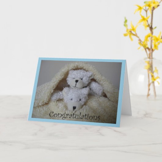 積み重ねられた双子のお祝い カード (黄色い花)