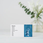 積み重ねられた小石 名刺 (スタンド正面)