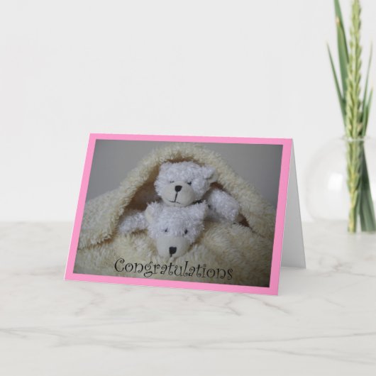 積み重ねられた少女ツインベア カード (正面)