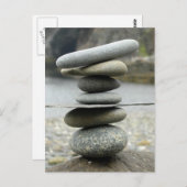 積み重ねられた岩のはがき ポストカード (正面/裏面)