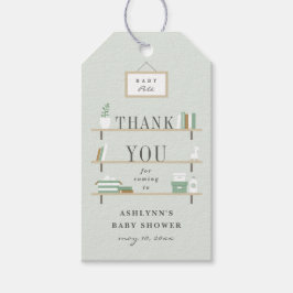 積み重ねられた棚の赤ん感謝してい坊のシャワーメッセージカード、 ギフトタグ