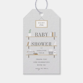 積み重ねられた棚の赤ん感謝してい坊のシャワーメッセージカード、 ギフトタグ