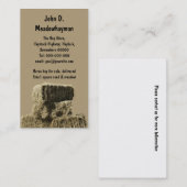 積み重ねられた正方形の干し草ベール 名刺 (正面/裏面)