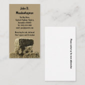 積み重ねられた正方形の干し草ベール 名刺 (正面/裏面)