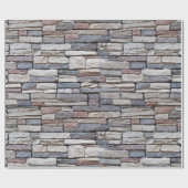 積み重ねられた石塀 ラッピングペーパー (フラット)