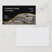 積み重ねられた石塀 名刺 (正面/裏面)