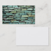 積み重ねられた石塀 名刺 (正面/裏面)