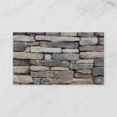 積み重ねられた石塀 名刺 (裏面)