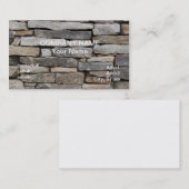 積み重ねられた石塀 名刺 (正面/裏面)