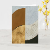 積み重ねられた硬貨II カード (黄色い花)