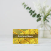 積み重ねられた金ゴールドのインゴットバー 名刺 (スタンド正面)