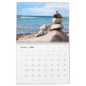 積み重ねられた釣り合った石のカレンダー カレンダー (1月 2026)